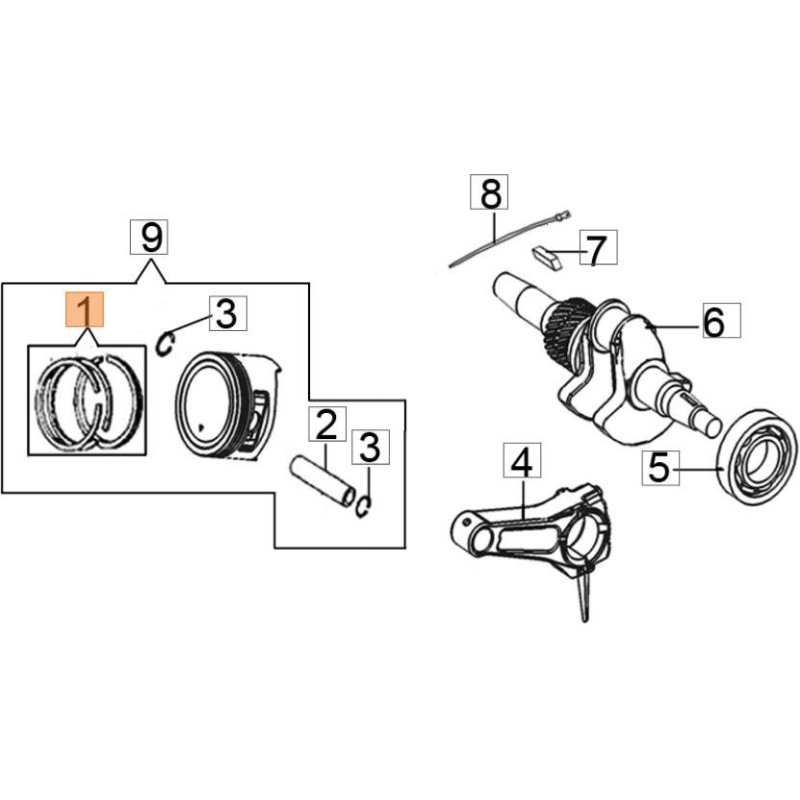 ORIGINAL SEGMENT KIT EMAK L66150668