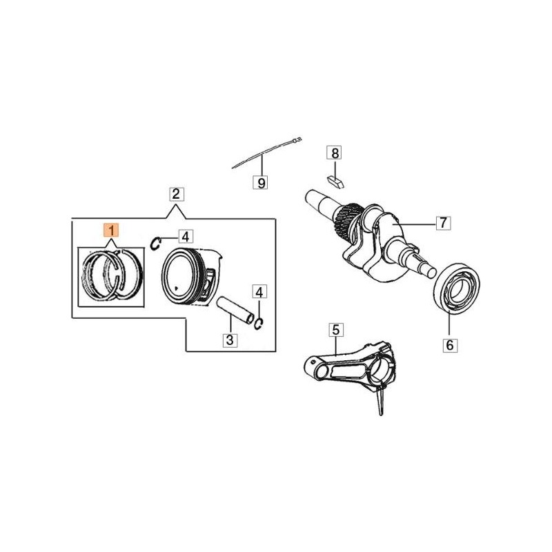 ORIGINAL SEGMENT KIT EMAK L66150592