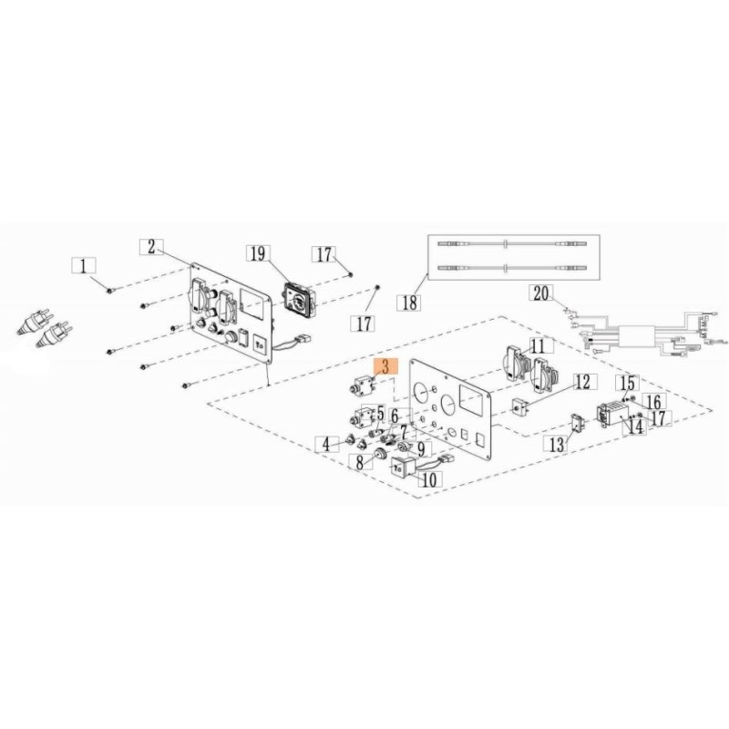 PROTECTION ÉLECTRIQUE D'ORIGINE EMAK L66152655