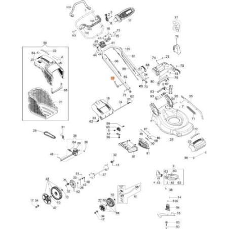 MANIGLIA ORIGINALE EMAK 66070509R | NewgardenAgri.com