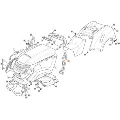 ORIGINAL EMAK LEFT DASHBOARD SUPPORT G325599013E0 | NewgardenAgri.com