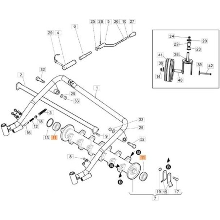 Roulements à billes 30 x 62 x 16 6206 2RS d'origine EMAK YN1275051 | NewgardenAgri.com