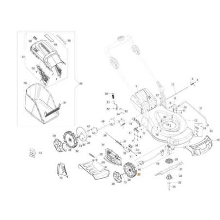 WHEEL D.200 THRUST WITH BEARINGS 2RS NE 2011 (56V) ORIGINAL EMAK 66071092R | NewgardenAgri.com