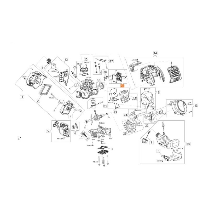 KIT COPERCHIO LATERALE ORIGINALE EMAK GZ000178