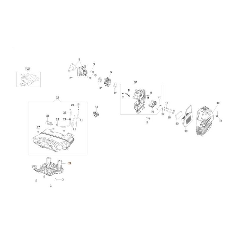 ORIGINAL EMAK FOOT WITH BUSHINGS 61530156R