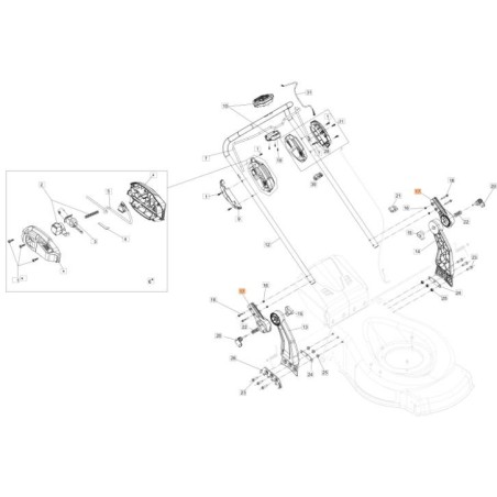 ACCESORIO DE MANILLAR AJUSTABLE (56V) ORIGINAL EMAK 54350040R | NewgardenAgri.com