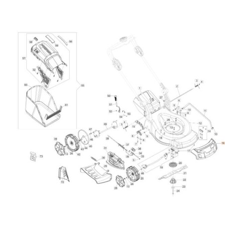 PROTEZIONE ANTERIORE AR OM 2013 (56V) ORIGINALE EMAK 54350096R | NewgardenAgri.com