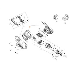 COULISSEAU DE BATTERIE AVEC SIÈGE À POIGNÉE GR 2011 ORIGINAL EMAK 54120049R | NewgardenAgri.com