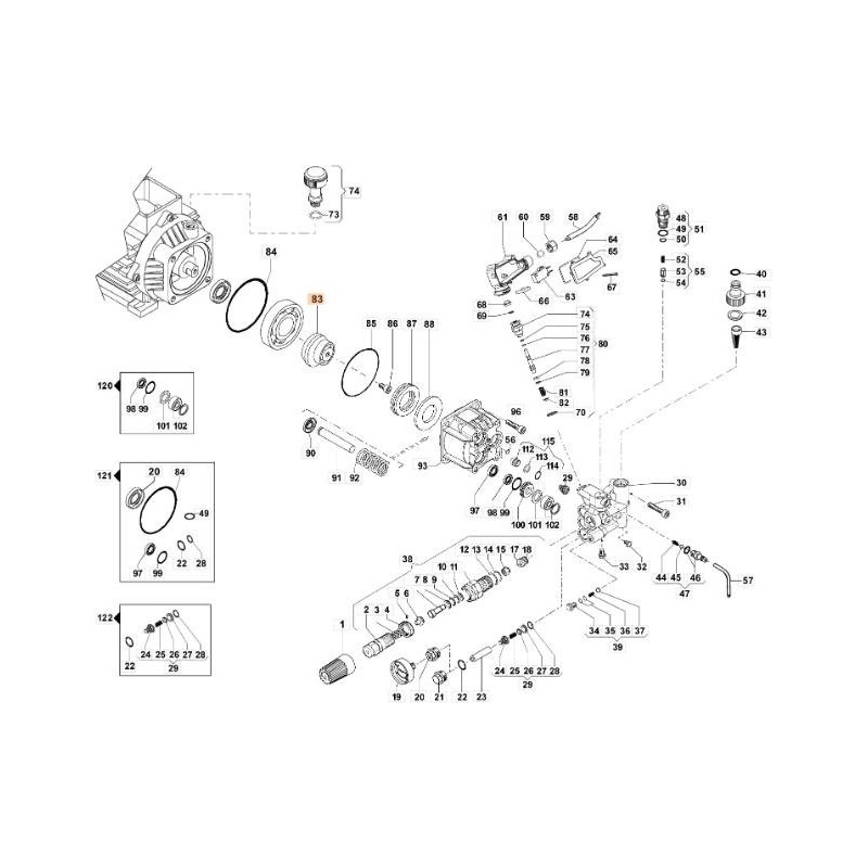 ORIGINAL ECCENTRIC SHAFT EMAK CH0006700030R