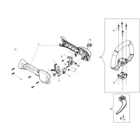 ACCEL. PROPORTIONAL SWITCH WITH ORIGINAL WIRING EMAK 54120023R | NewgardenAgri.com