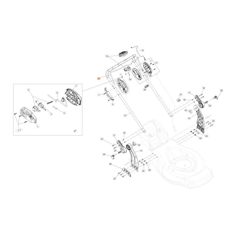 ORIGINAL EMAK IGNITION LEVER RO (56V) 54350052R