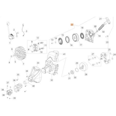 COMPLETE STARTER CRANKCASE AR OM 2013 X BP C/TAMPOGR. ORIGINAL EMAK 61530043R | NewgardenAgri.com