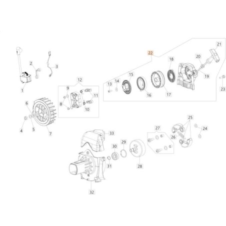 COMPLETE STARTER CRANKCASE AR OM 2013 C/TAMPOGR. ORIGINAL EMAK 61530015R | NewgardenAgri.com