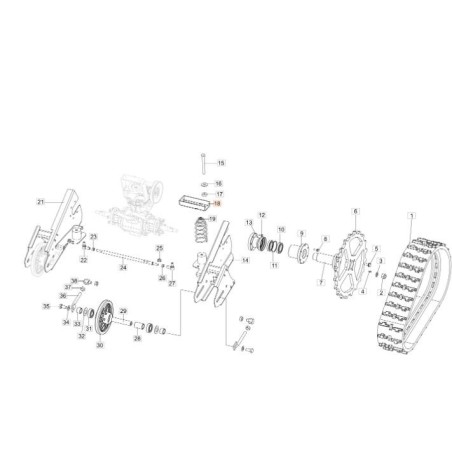 Obere Spurfederhalterung mit Verstärkung GR MET 2011 ORIGINAL EMAK 69200168R | NewgardenAgri.com