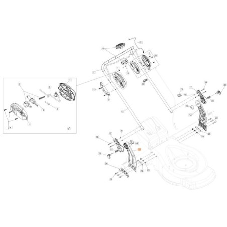 RECHTE LENKERHALTERUNG (56V) ORIGINAL EMAK 54350038R | NewgardenAgri.com