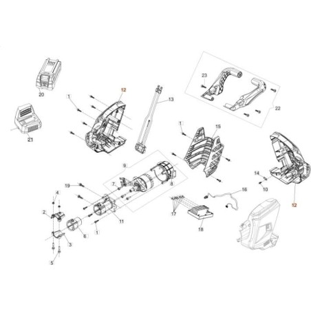 SEMIGUS KIT. MOTOR MIT PUFFER GR. OM ORIGINAL EMAK 54310076R | NewgardenAgri.com