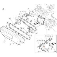 PALANCA CULO ROTOR PALANCA GALOPANTE ORIGINAL EMAK 68240128R | NewgardenAgri.com