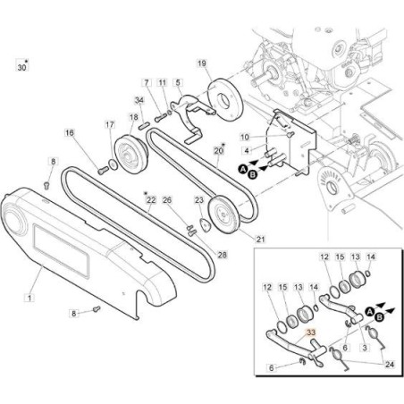 ASS.LEVER ROTOR GALOPPING LEVER ORIGINAL EMAK 68240128R | NewgardenAgri.com