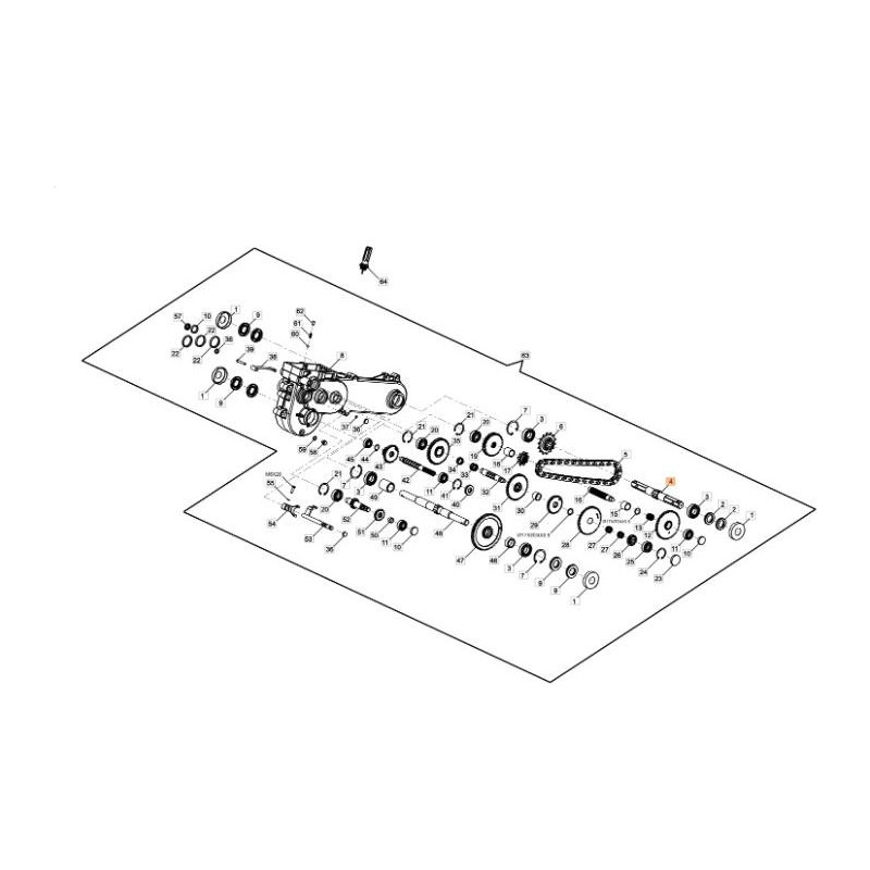 ASSE RUOTE ORIGINALE EMAK L66152765