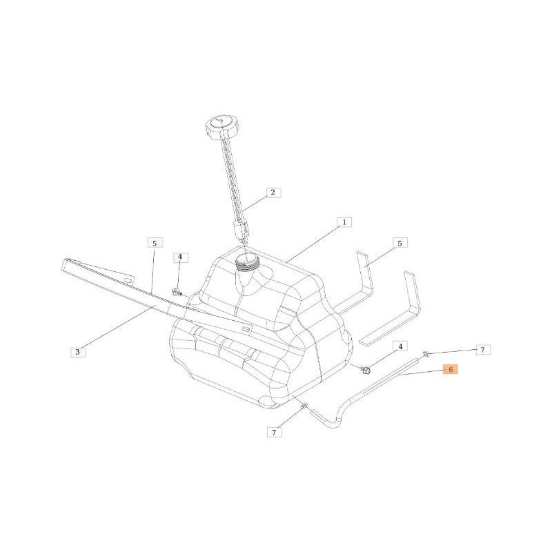TUBO DE COMBUSTIBLE EMAK ORIGINAL SGS532986018613R