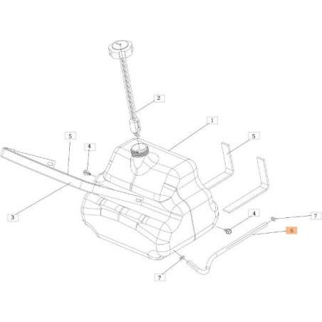 ORIGINAL EMAK FUEL PIPE SGS532986018613R | NewgardenAgri.com