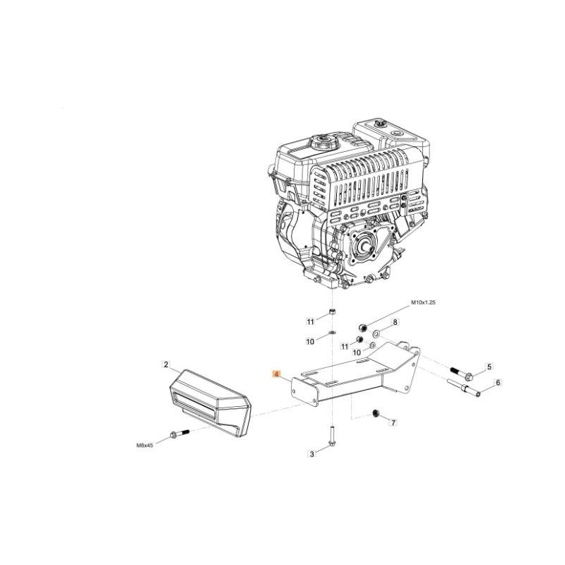 SUPPORTO MOTORE ORIGINALE EMAK L66152820