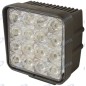 Faro lavoro 16 LED 110x110mm 10-30V 48W 3200LM cablato 40-60cm macchina agricola Faro lavoro 16 LED 110x110mm 10-30V 48W 3200LM cablato 40-60cm macchina agricola