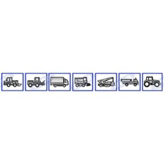 Girofaro LED 12-24V base piana 160x140mm trattore macchina agricola operatrice