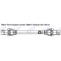 Albero cardanico AMA Cat. 2 omologato CE 2x800mm - 00956 Albero cardanico AMA Cat. 2 omologato CE 2x800mm - 00956
