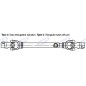 Albero cardanico AMA Cat. 4 omologato CE 4x800mm - 01719 Albero cardanico AMA Cat. 4 omologato CE 4x800mm - 01719
