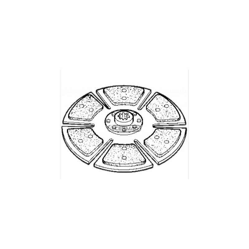 CARRARO rigid central disk for agricultural tractor 68.2 68.4 78.2 15586