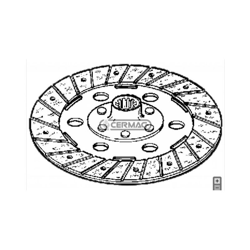 CARRARO disque d'embrayage rigide pour tracteur agricole wagon 335 400 15356