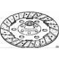 Disque d'embrayage rigide CARRARO pour tracteur agricole 450 502 15375