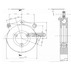 Bremsenantrieb 6,5 15778 trockenlaufend LANDINI MF 1622606M92