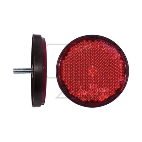 Reflector redondo rojo Di 60 mm acoplamiento de rosca para remolque A08503 | NewgardenAgri.com