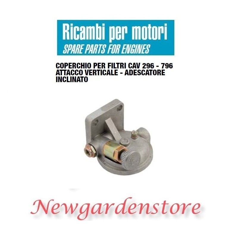 Filter cover CAV 296 796adescator inclined vertical connection M14x1,5 11800