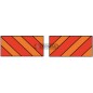 PAIR OF RETROREFLECTIVE PANELS WITH ALUMINUM SUPPORT FOR TRACTOR TRACTORS 35446