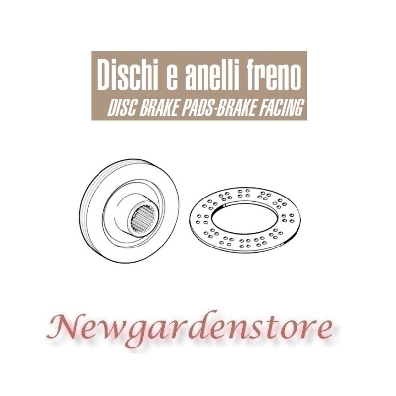 Disco de freno sinterizado para tractor 140 Turbo 15467 AGRIFULL 365x62x10 5102783