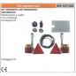 Kit d'éclairage universel pour remorque encliquetable inclinable avec porte-plaque